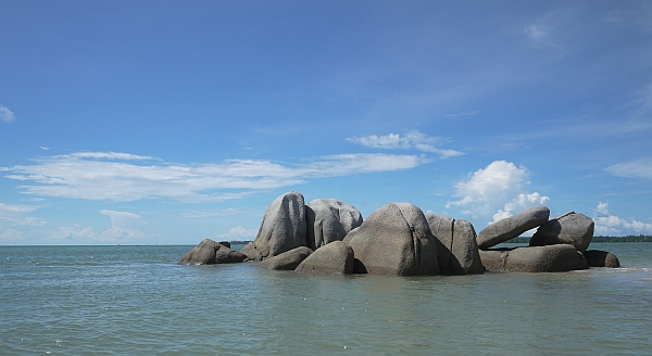 La plage Romodang, Bangka