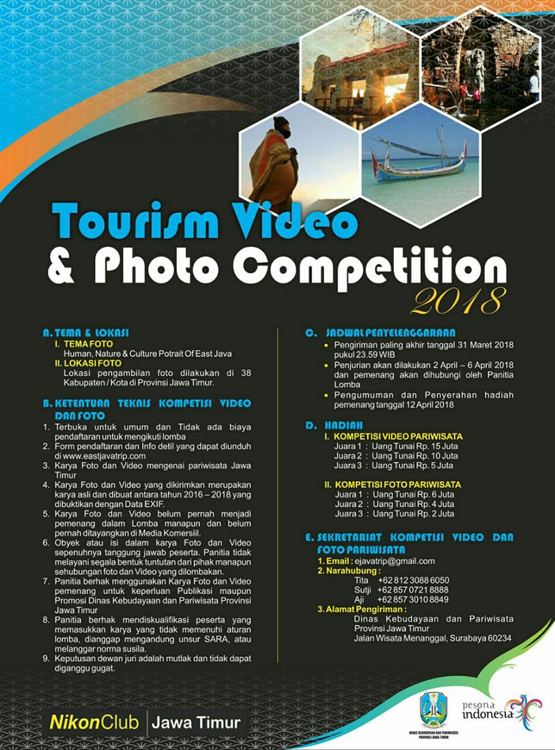 TOURISM VIDEO & PHOTO COMPETITION 2018