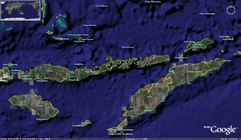 east nusa tenggara photo satellite