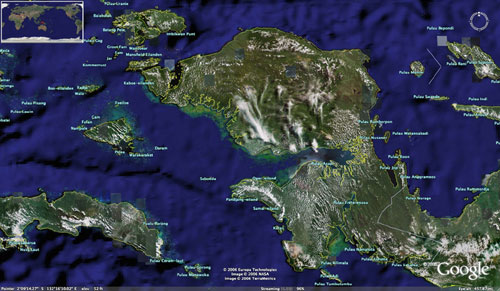 west papuaphoto satellite