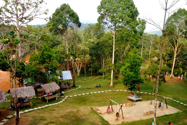 Laing Park in Solok City, West Sumatra Province